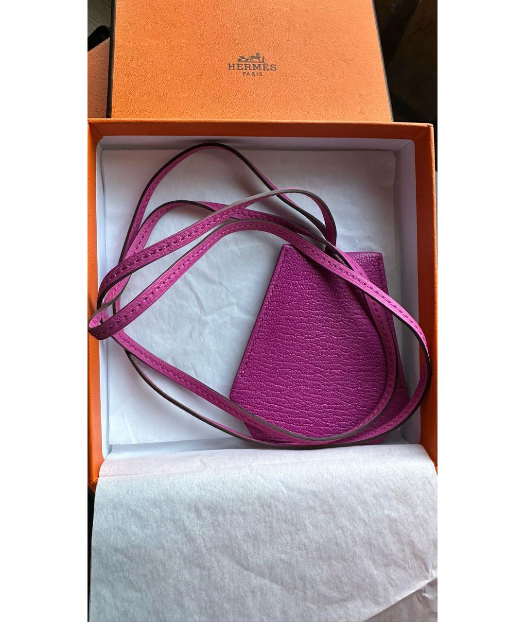 HERMES Фуксия ключница, фото 5