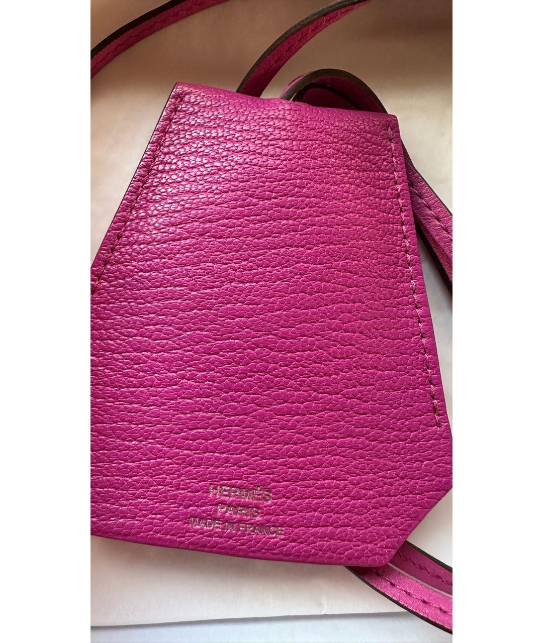 HERMES Фуксия ключница, фото 4