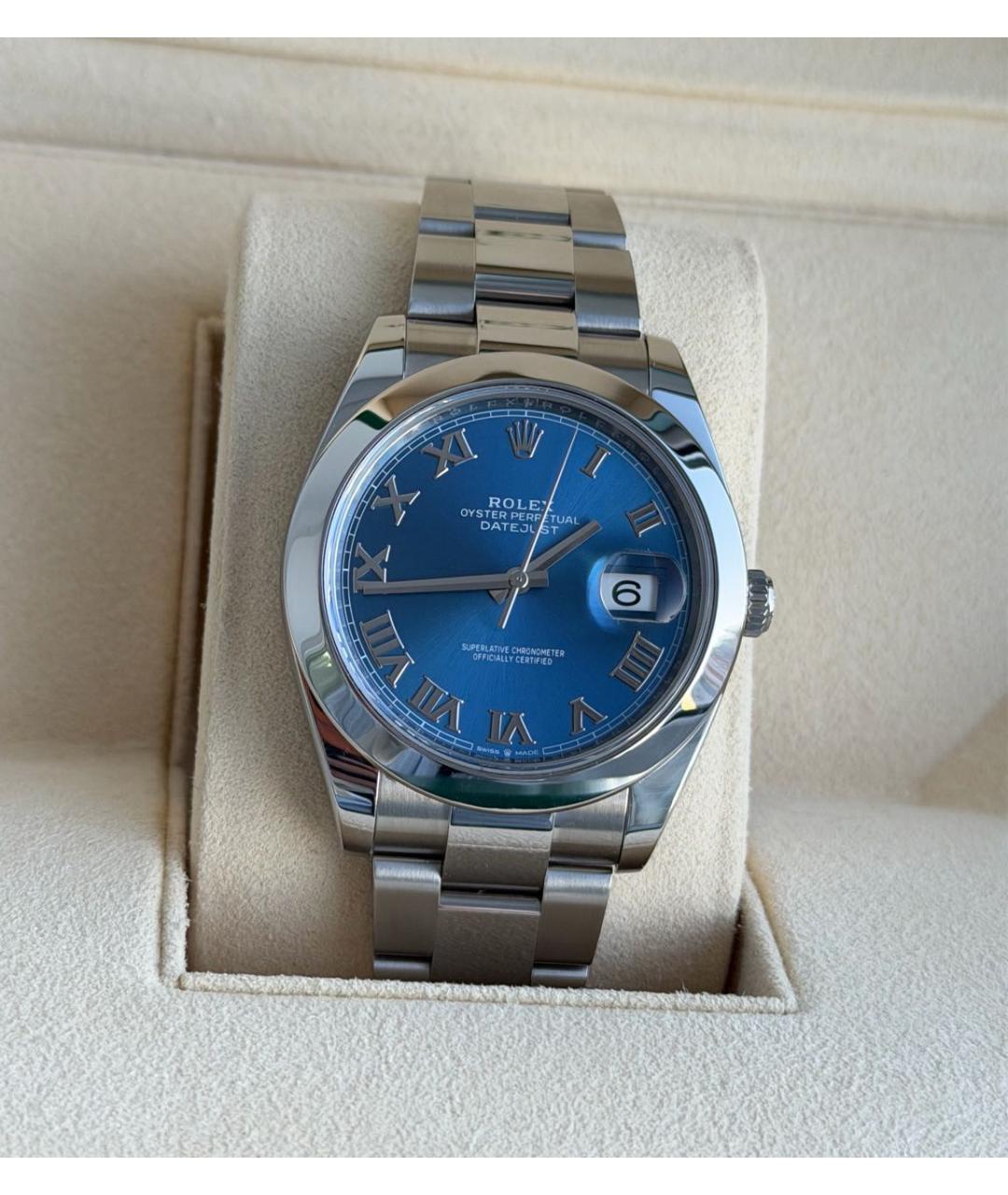 ROLEX Синие часы, фото 9