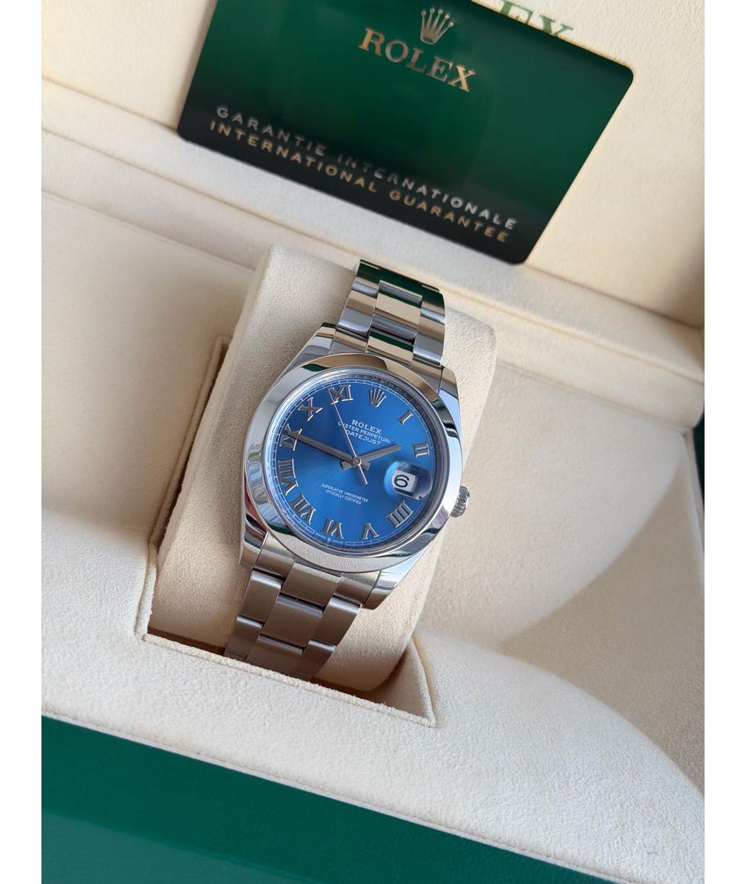 ROLEX Синие часы, фото 5