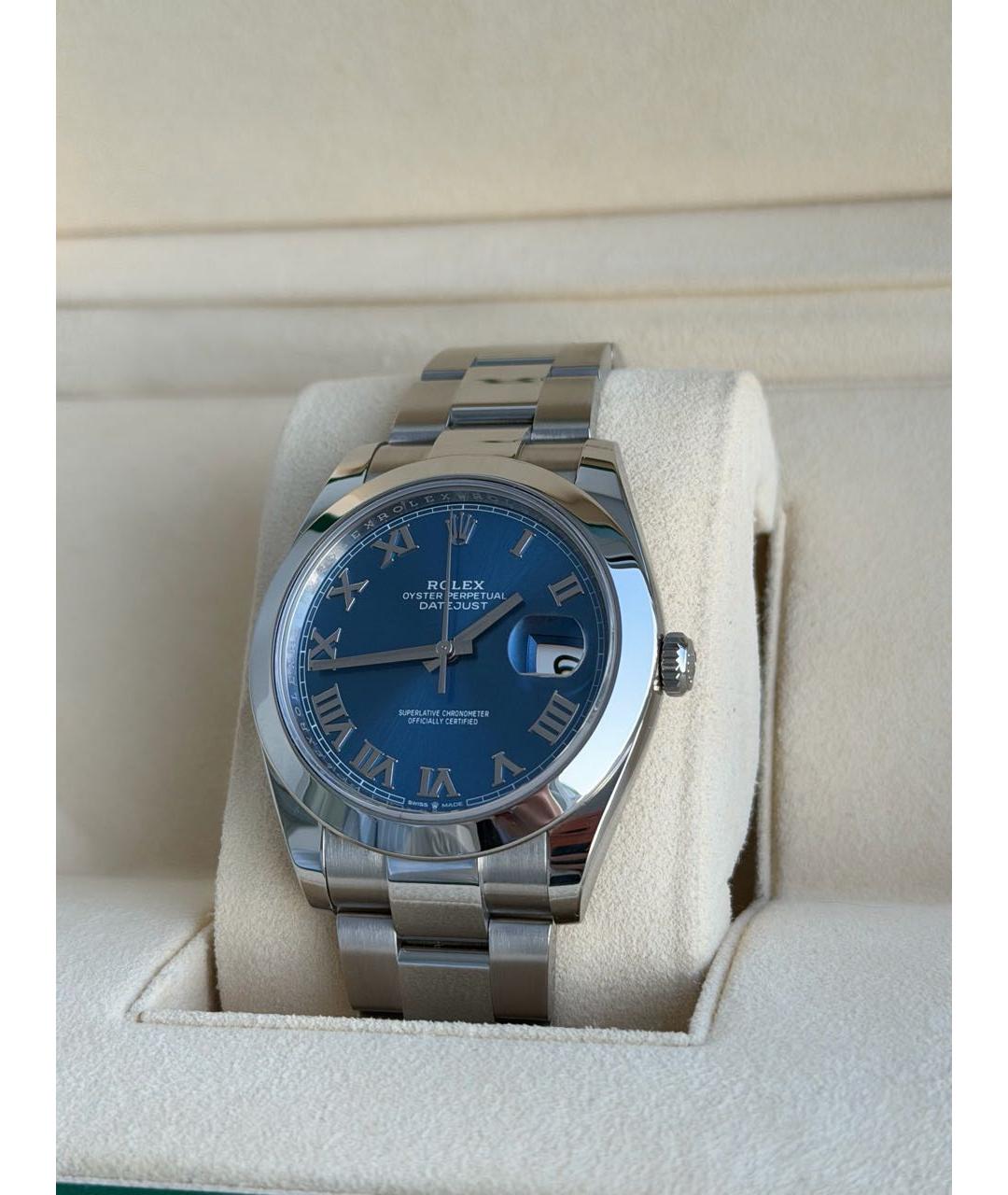 ROLEX Синие часы, фото 2