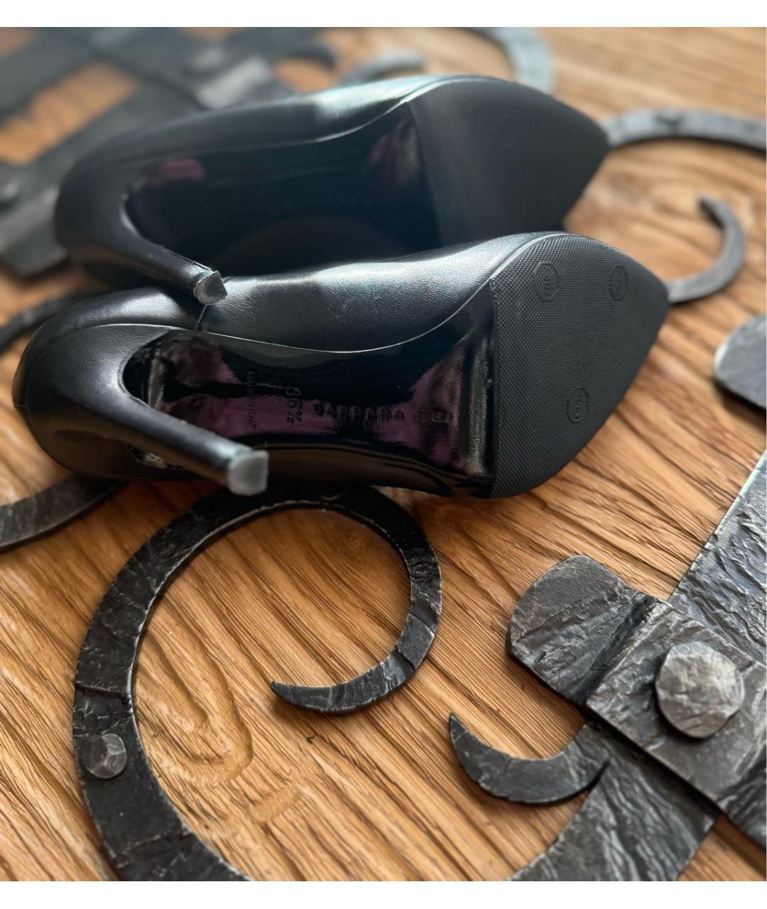 BARBARA BUI Черные кожаные туфли, фото 4