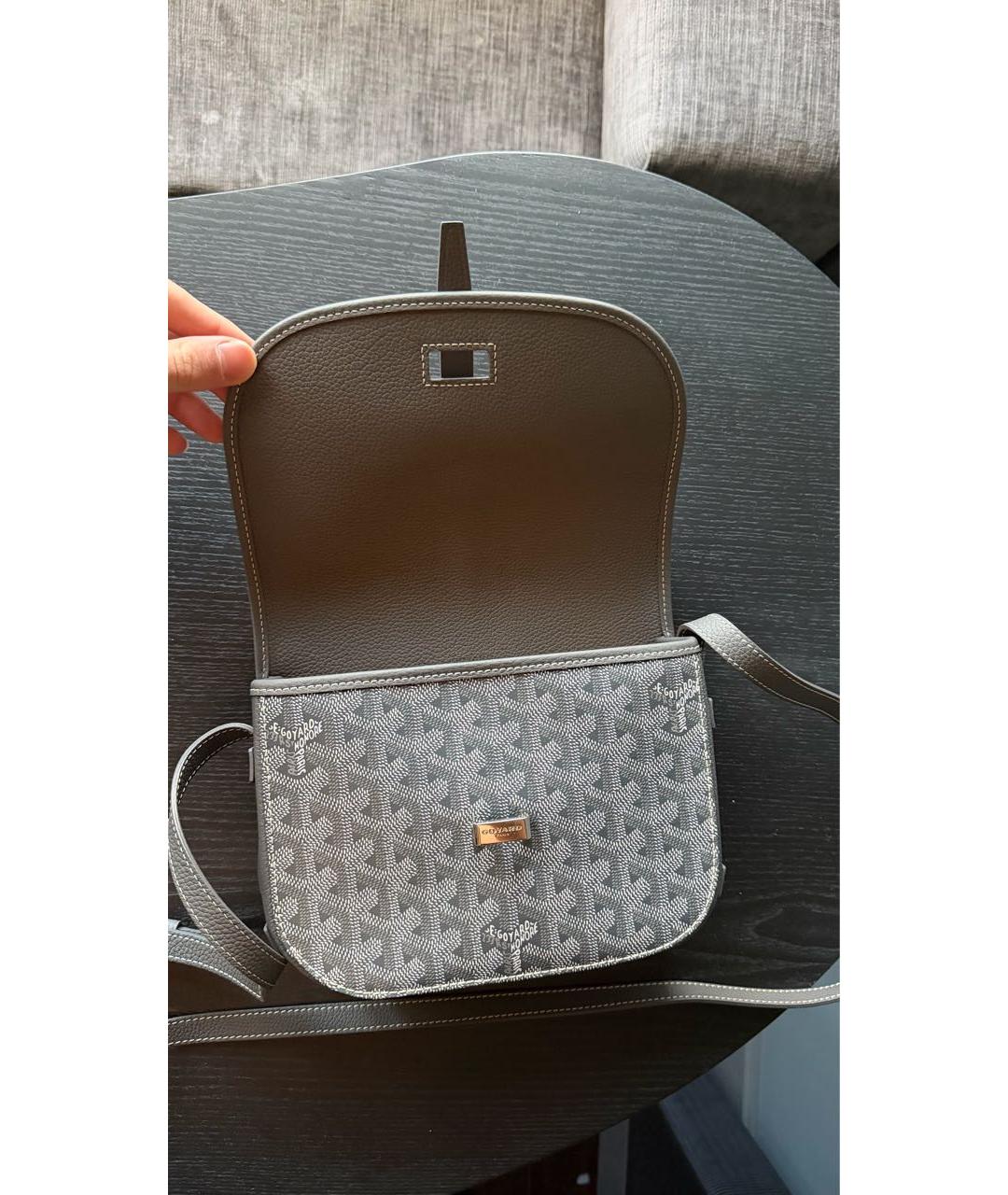GOYARD Серая сумка через плечо, фото 4
