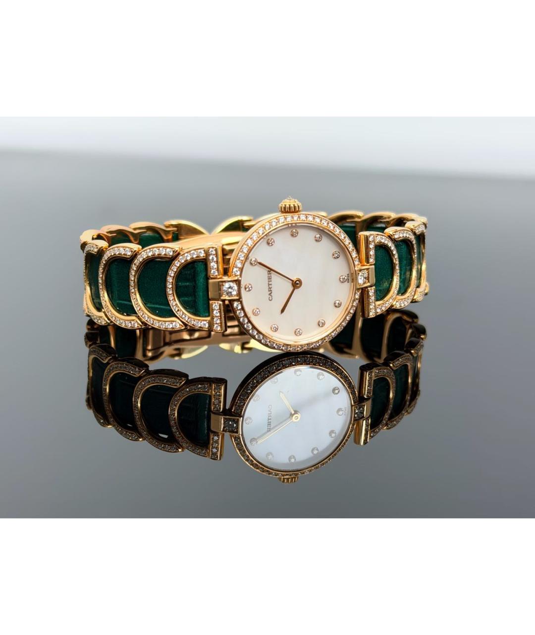 CARTIER Зеленые часы, фото 3