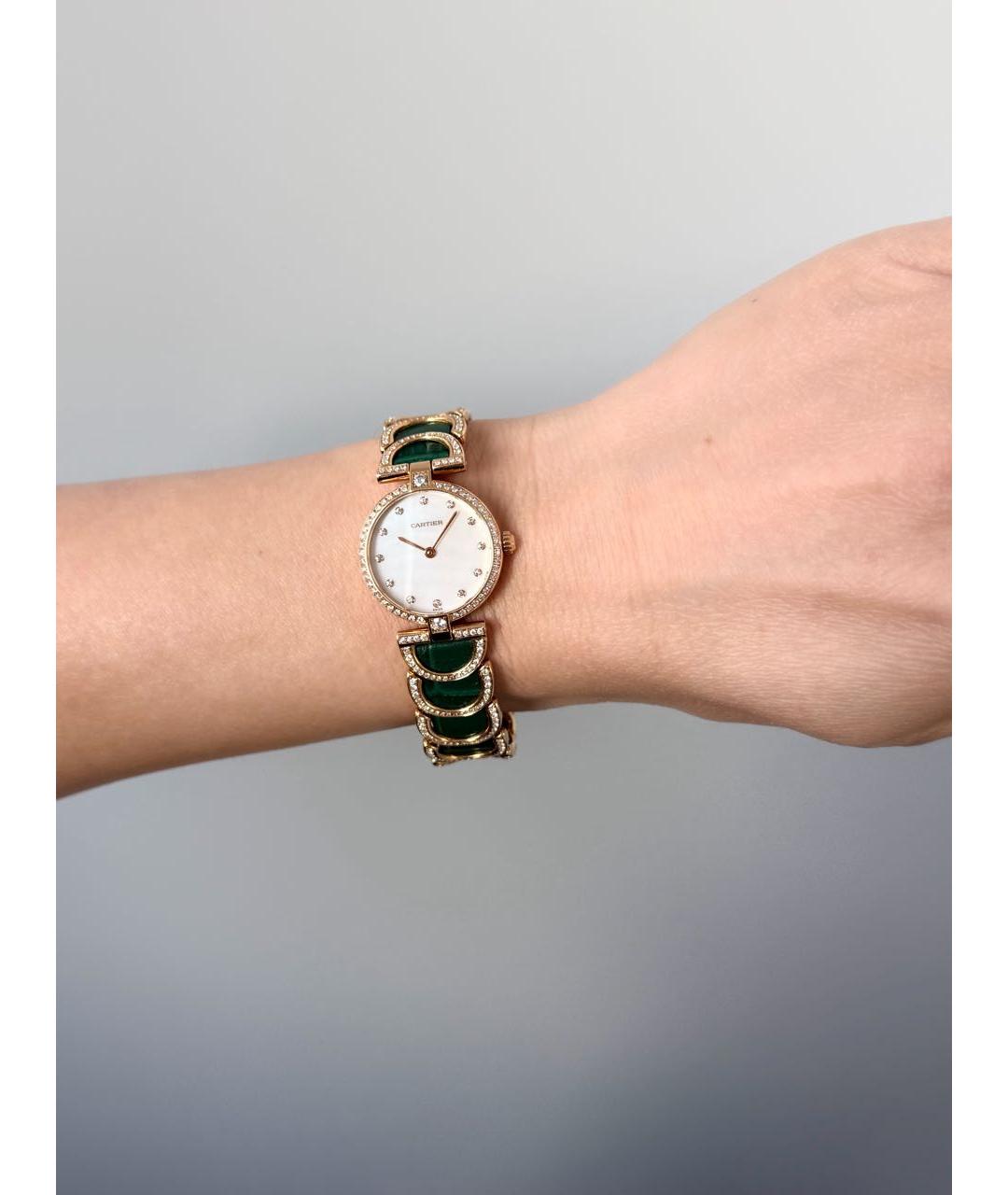 CARTIER Зеленые часы, фото 6