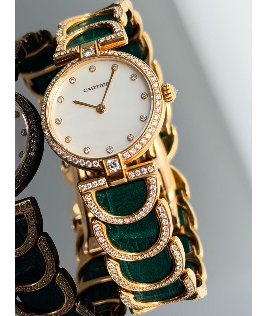 CARTIER Зеленые часы, фото 2