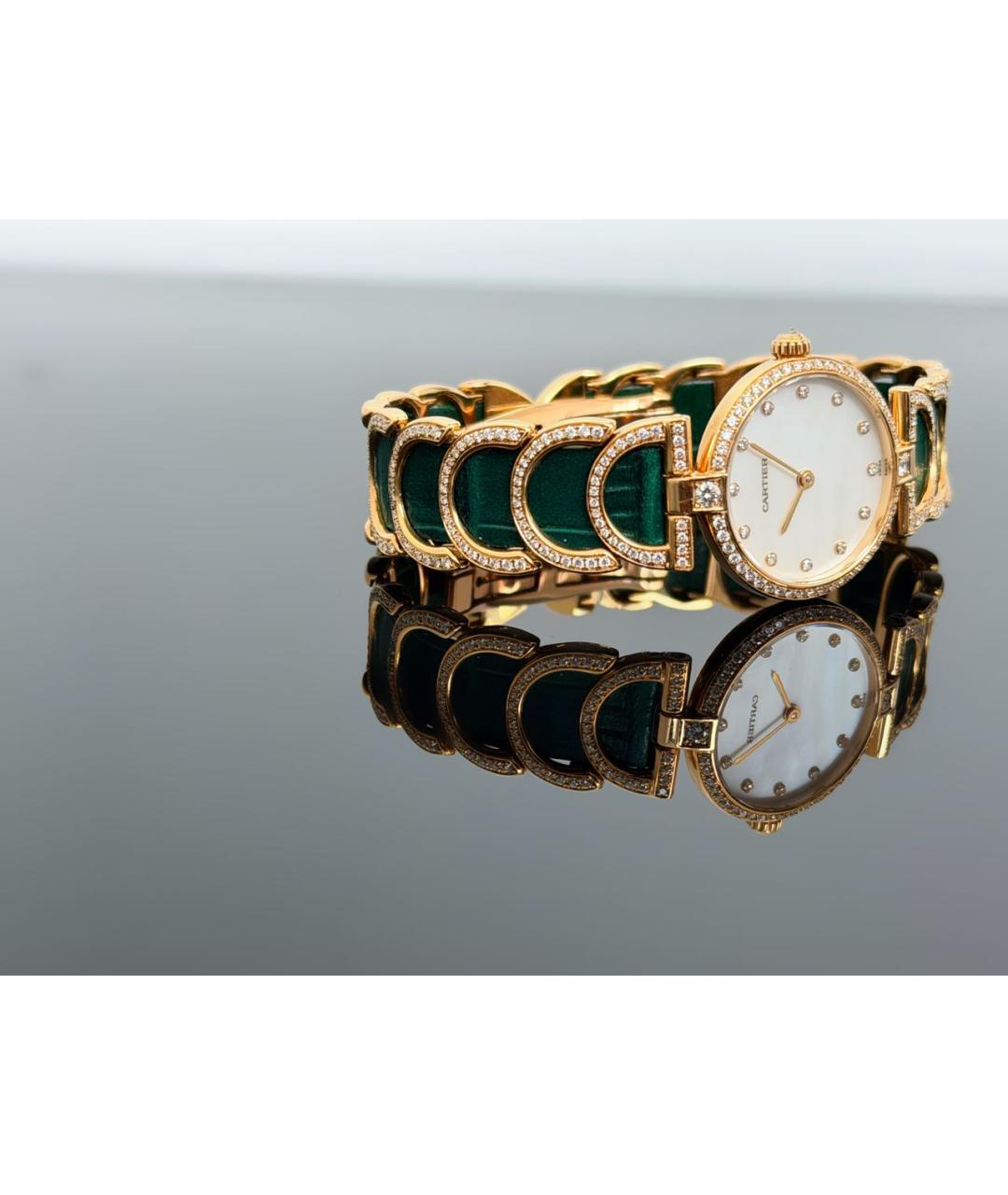 CARTIER Зеленые часы, фото 4