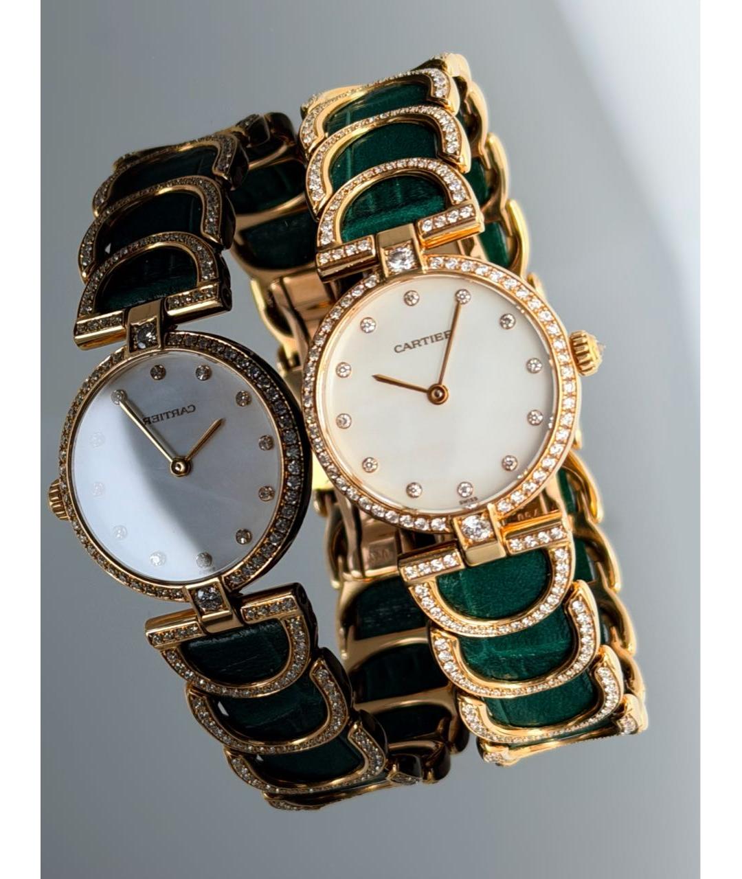 CARTIER Зеленые часы, фото 9