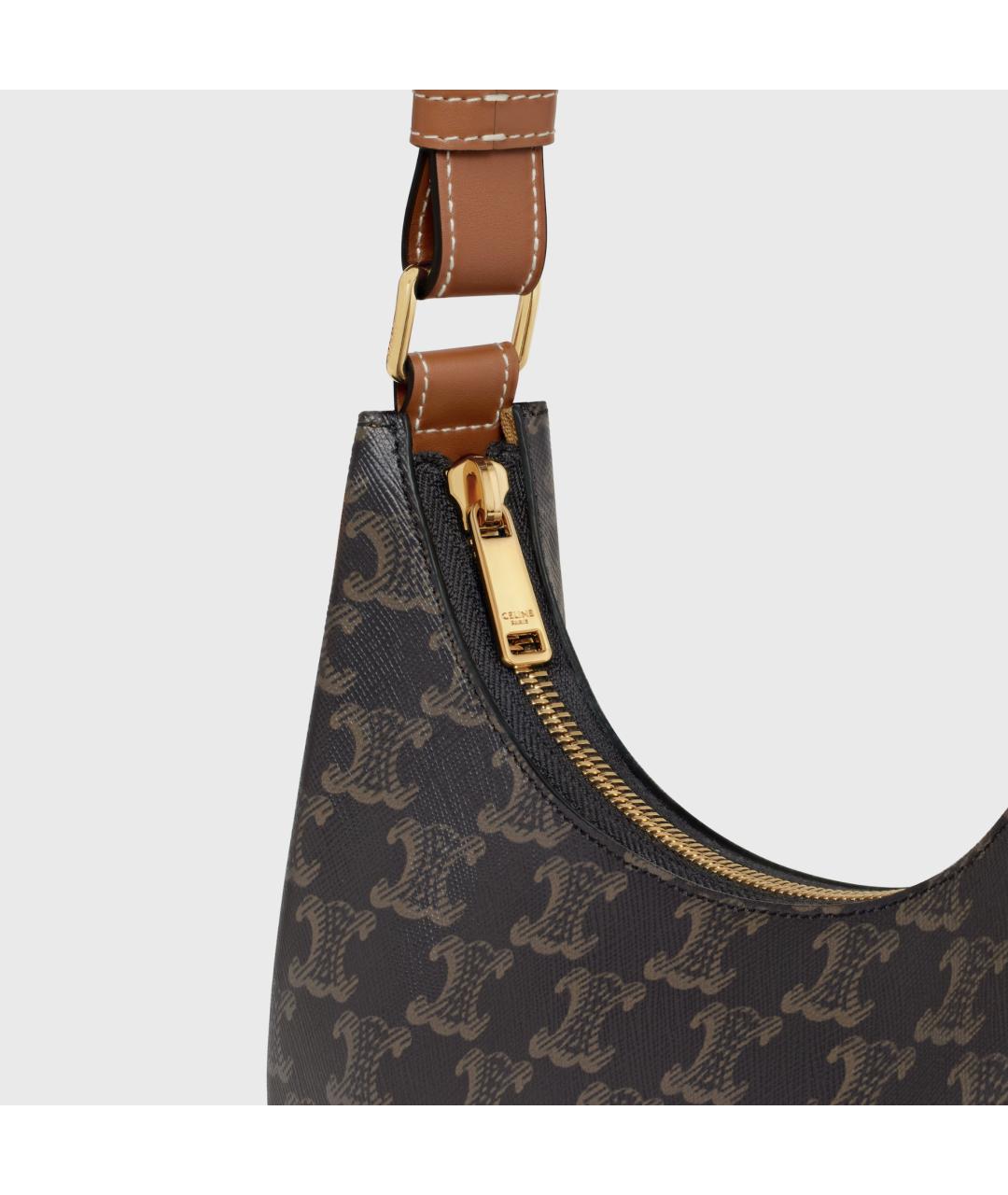 CELINE Коричневая сумка через плечо, фото 7