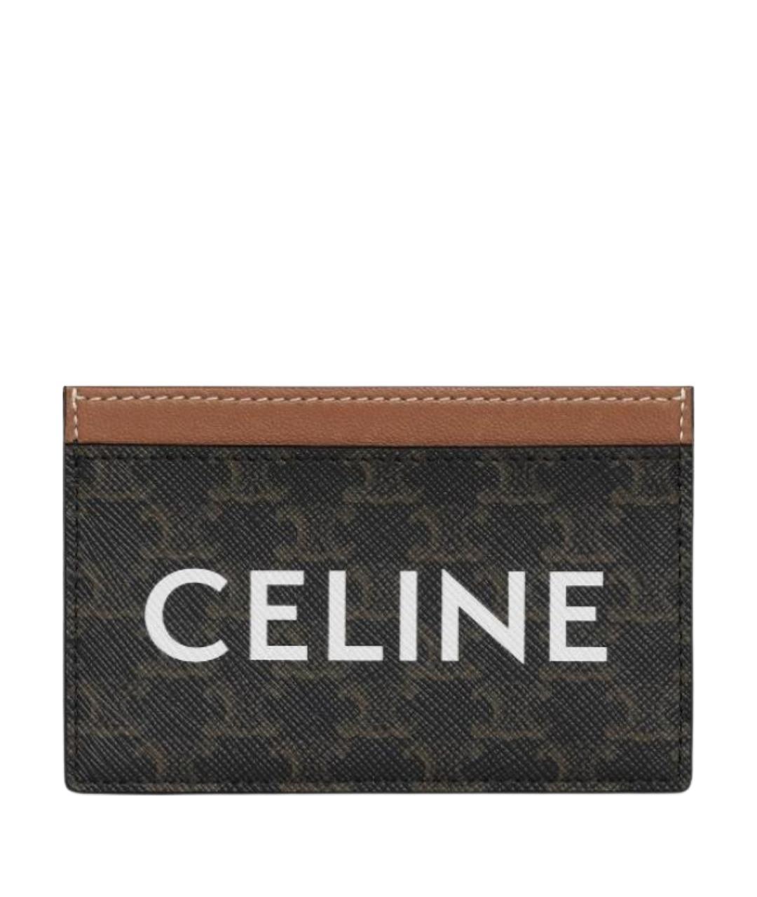CELINE Коричневый кардхолдер, фото 1