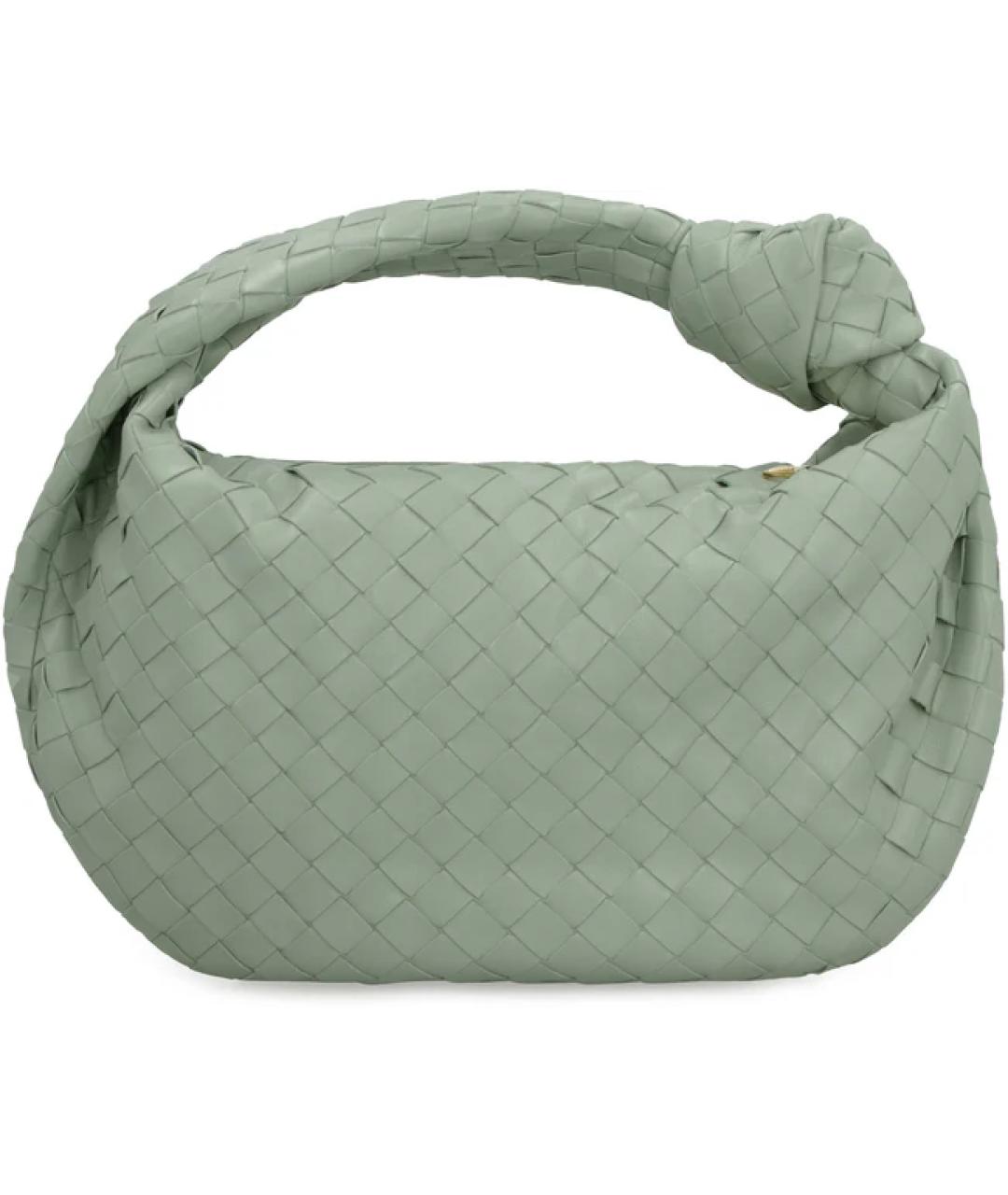 BOTTEGA VENETA Голубая кожаная сумка через плечо, фото 3