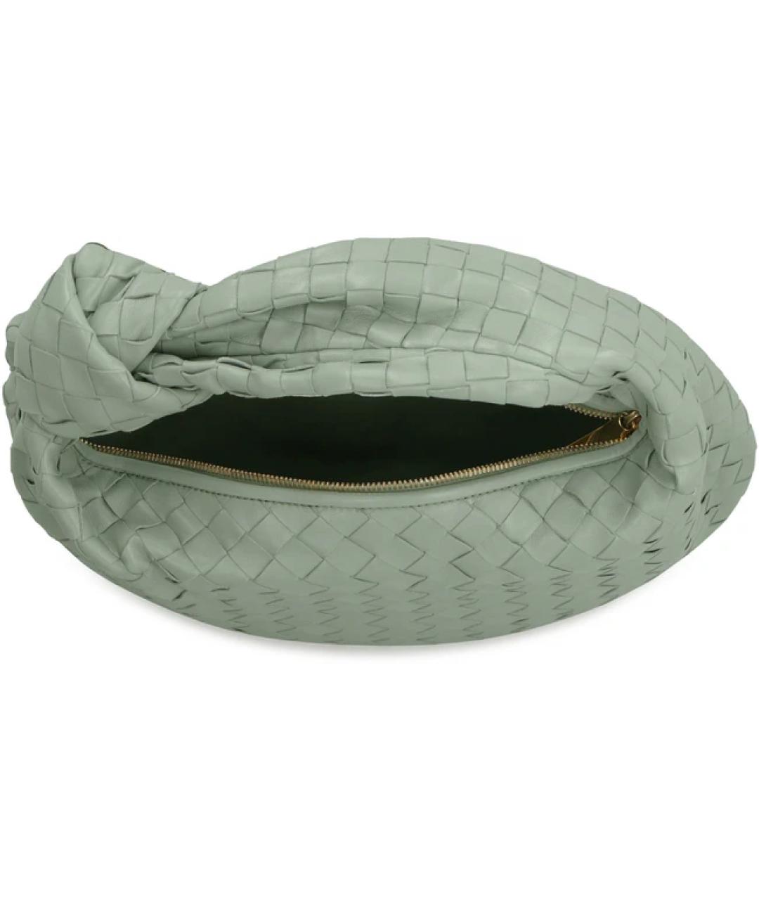 BOTTEGA VENETA Голубая кожаная сумка через плечо, фото 4