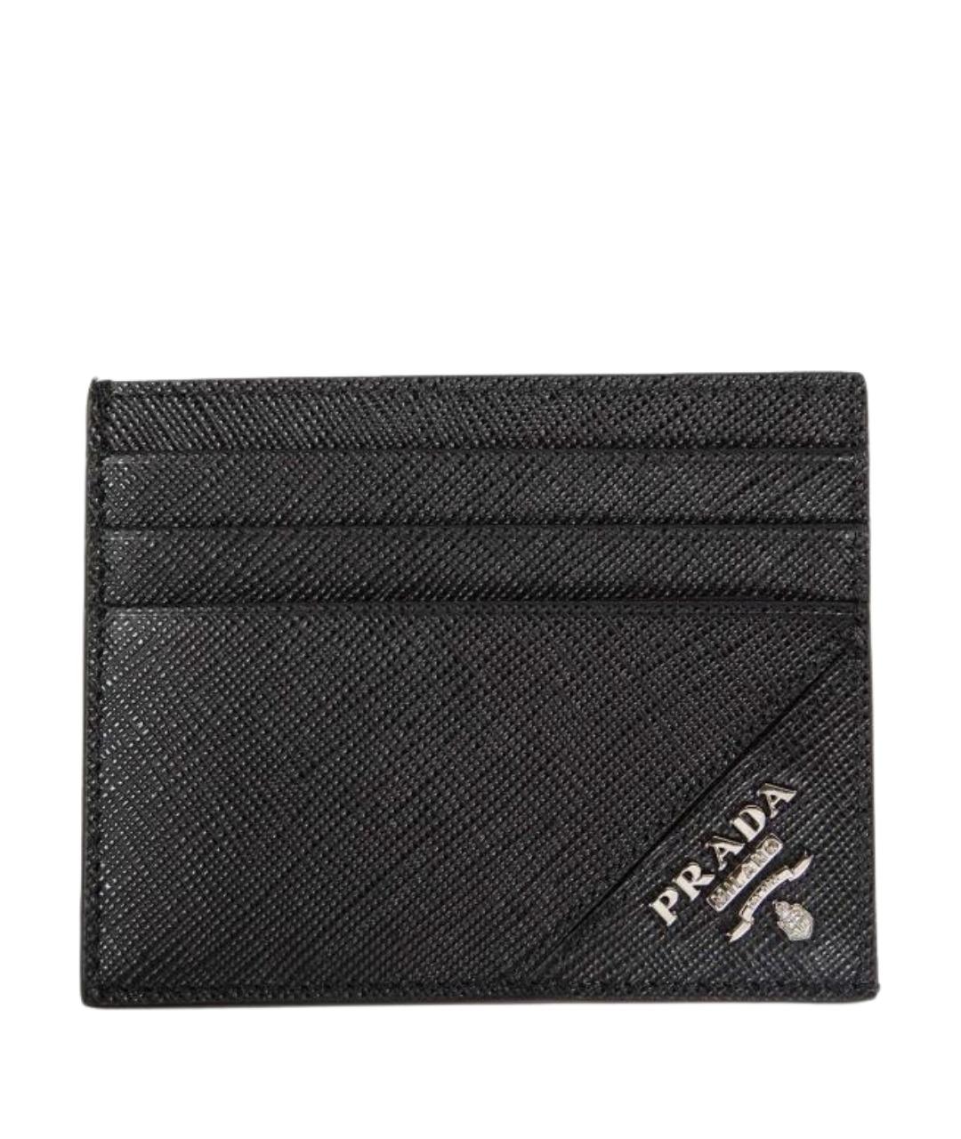 PRADA Черный кожаный кардхолдер, фото 1