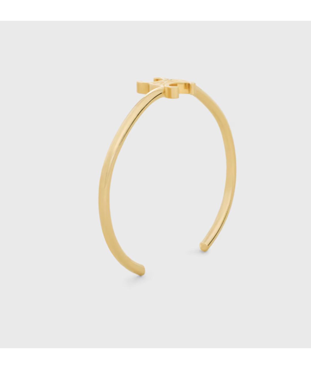 CELINE Золотой латунный браслет, фото 2