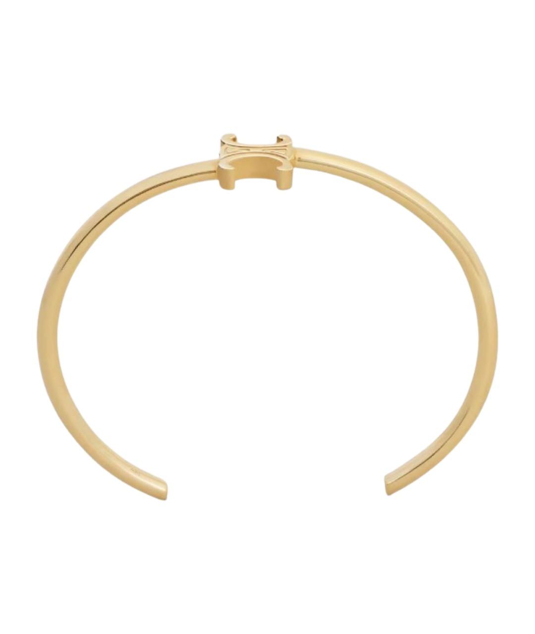 CELINE Золотой латунный браслет, фото 1