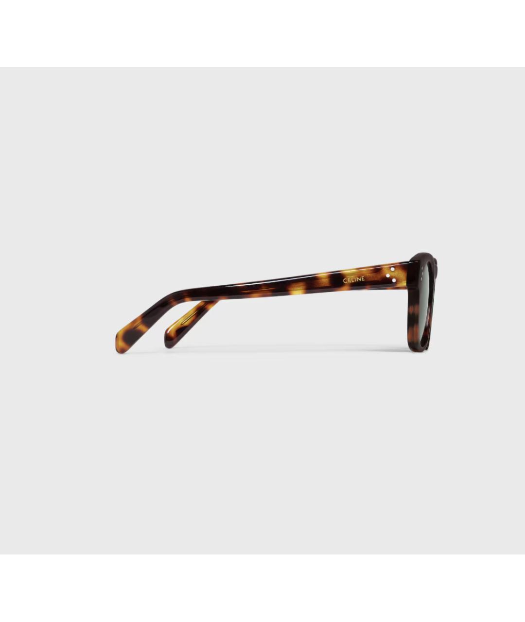 CELINE Коричневые солнцезащитные очки, фото 4