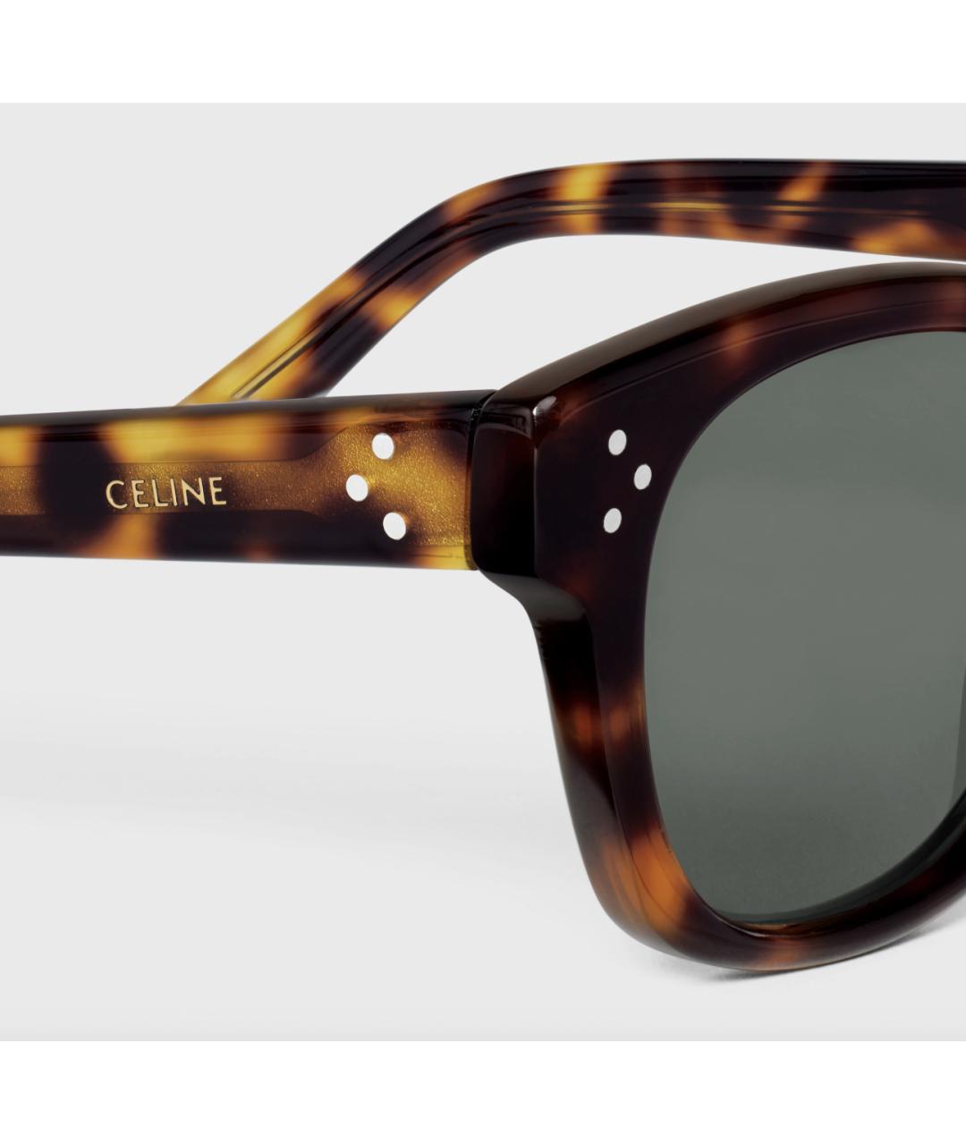 CELINE Коричневые солнцезащитные очки, фото 3