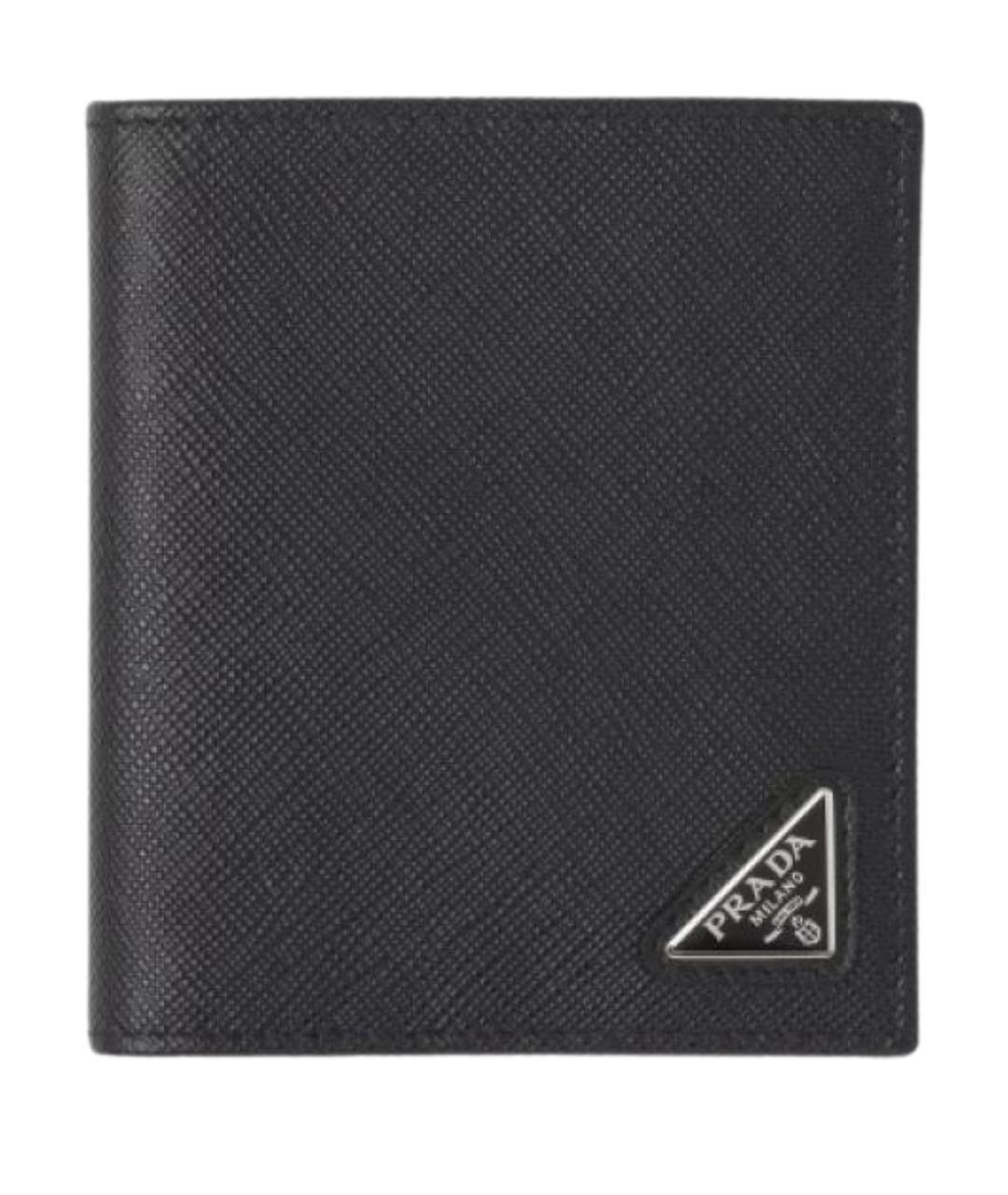 PRADA Черный кожаный кошелек, фото 1