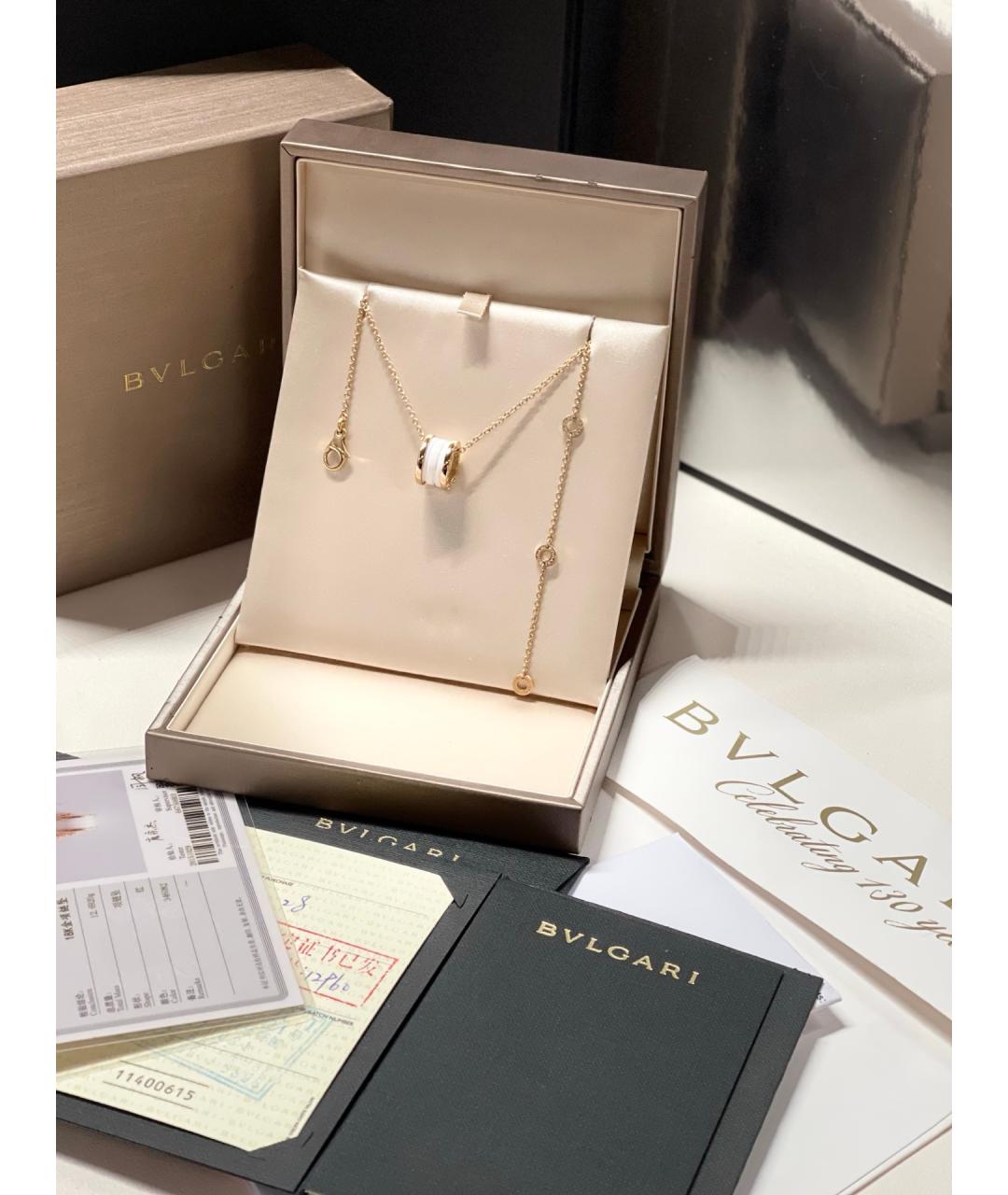 BVLGARI Золотое колье из розового золота, фото 5