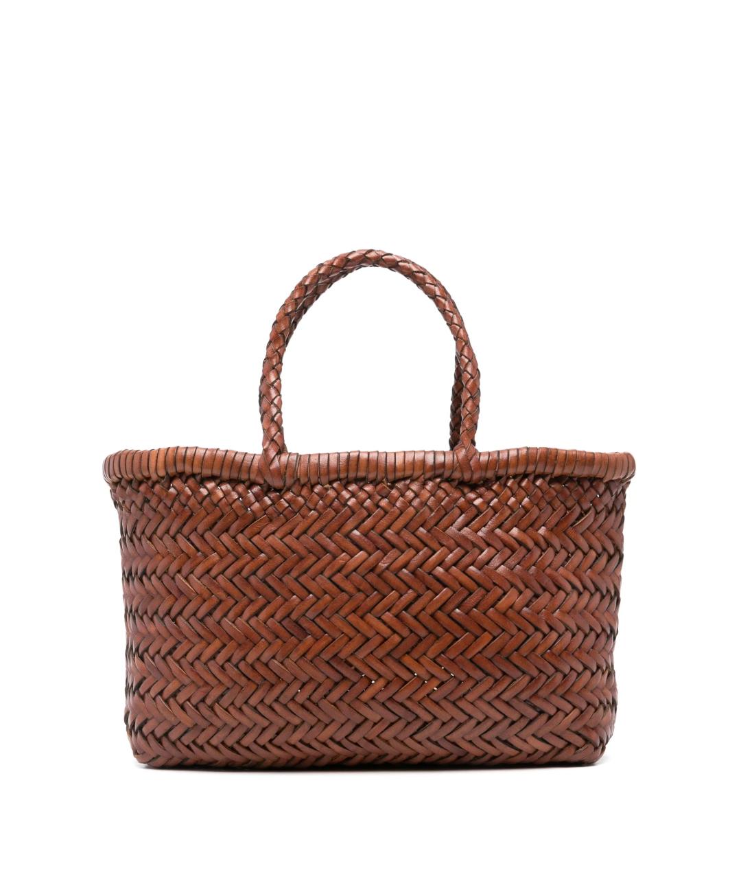 Dragon Diffusion Коричневая кожаная сумка тоут, фото 1