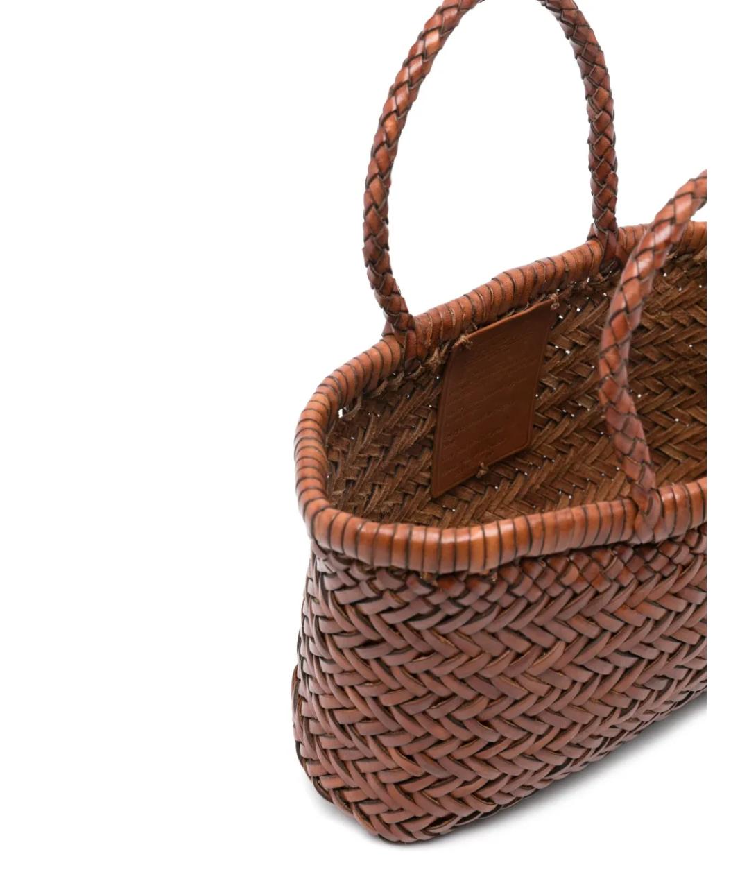 Dragon Diffusion Коричневая кожаная сумка тоут, фото 5