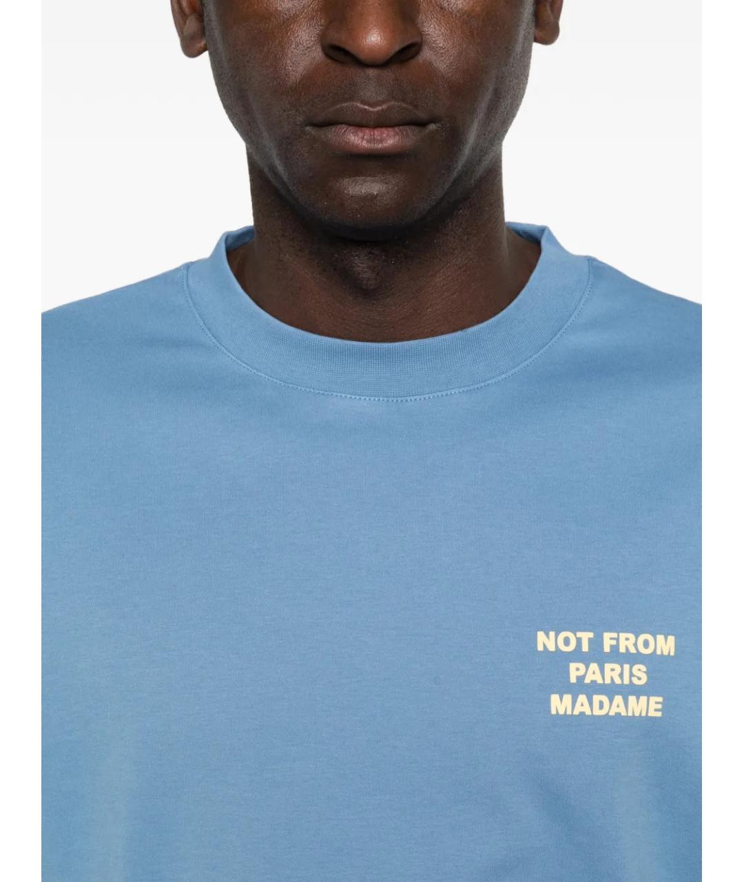 Drole de Monsieur Синяя хлопковая футболка, фото 5
