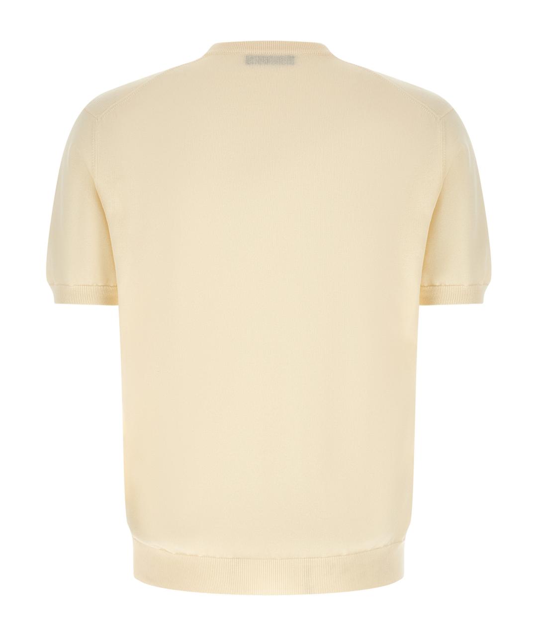 ZANONE Бежевый хлопковый джемпер / свитер, фото 2