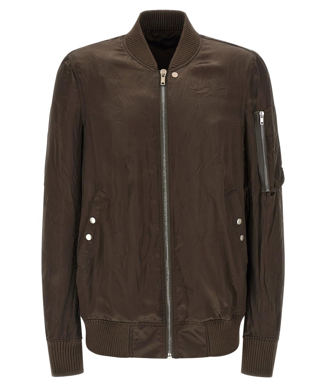 RICK OWENS Коричневая полиамидовая куртка, фото 1