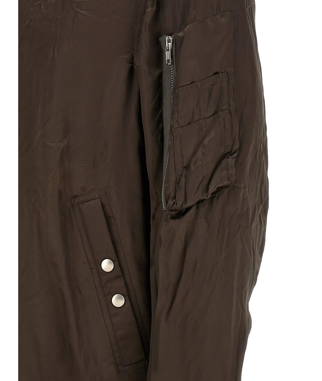 RICK OWENS Коричневая полиамидовая куртка, фото 4