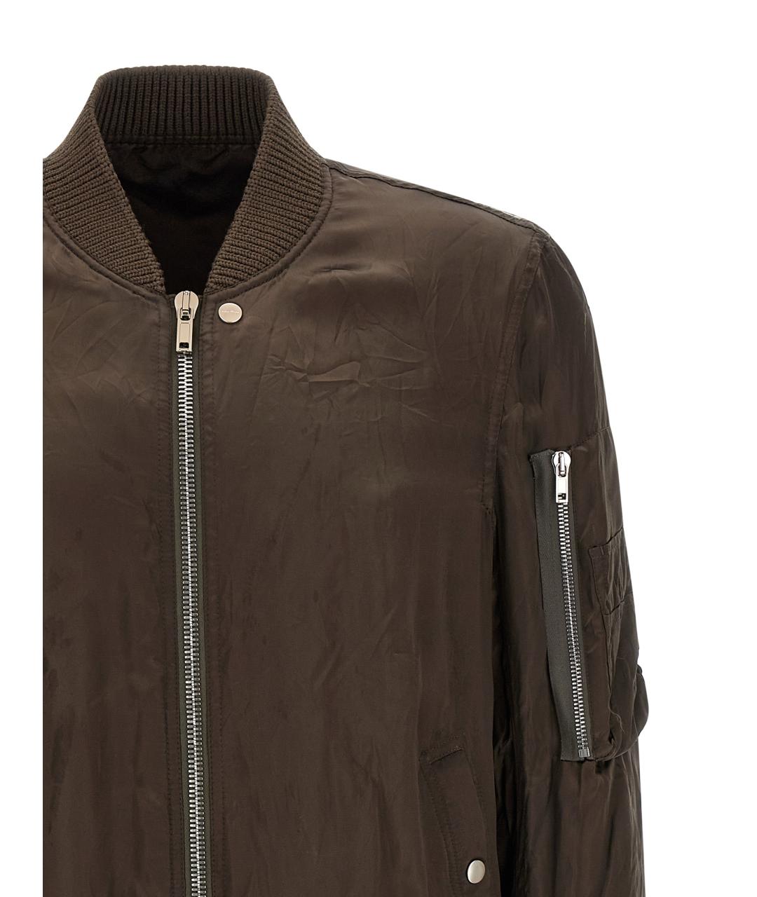 RICK OWENS Коричневая полиамидовая куртка, фото 3