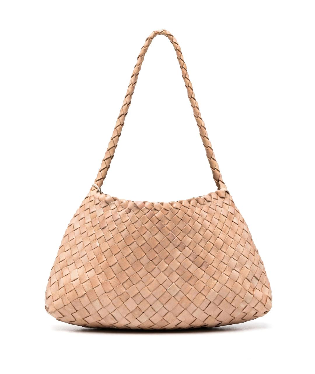 Dragon Diffusion Бежевая кожаная сумка через плечо, фото 1