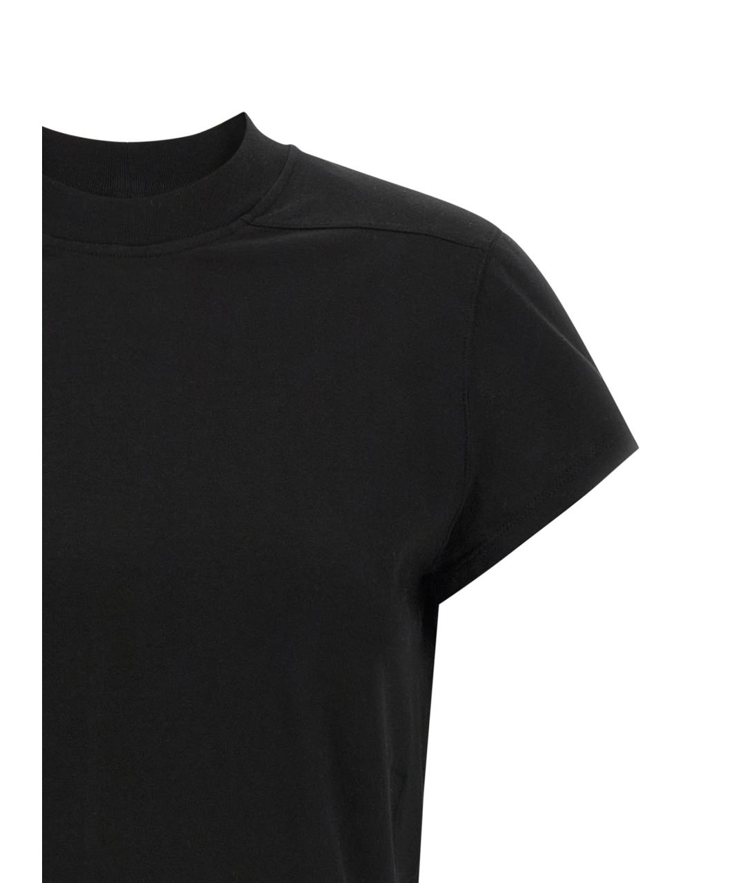 RICK OWENS DRKSHDW Черная хлопковая футболка, фото 3