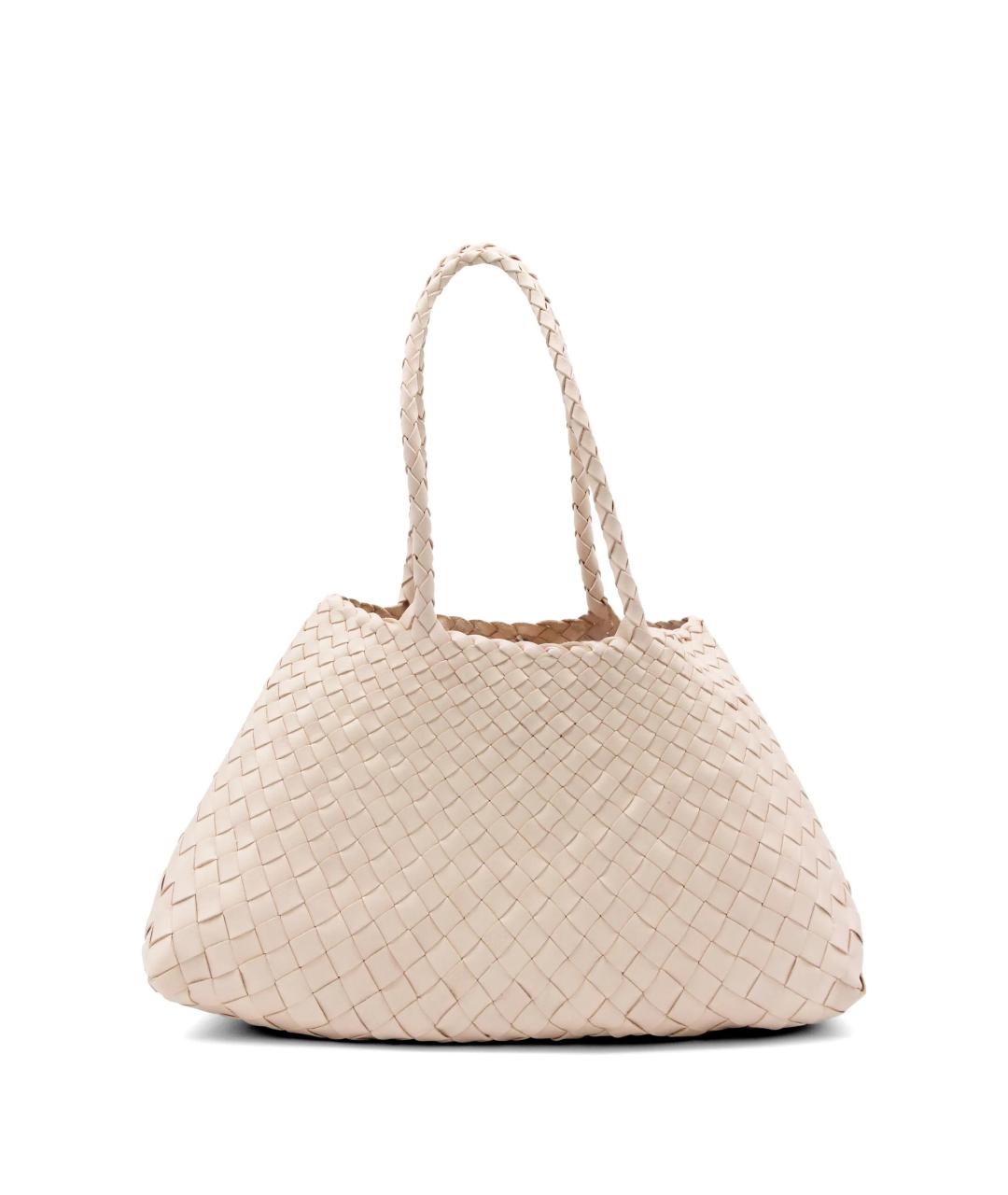 Dragon Diffusion Белая пелетеная сумка тоут, фото 2