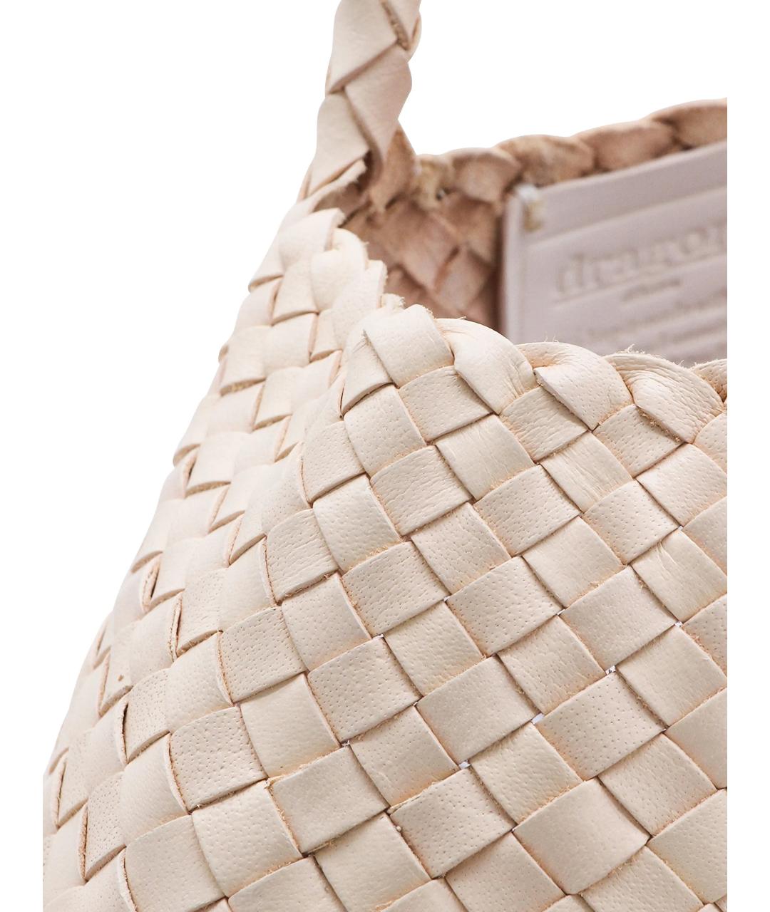 Dragon Diffusion Белая пелетеная сумка тоут, фото 4