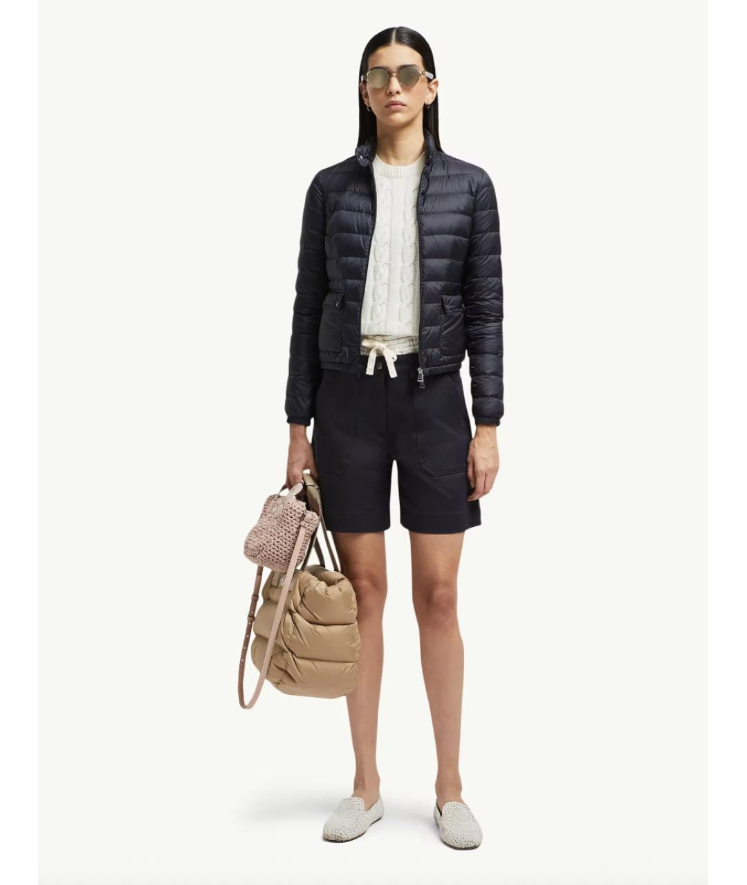 MONCLER Темно-синий пуховик, фото 2