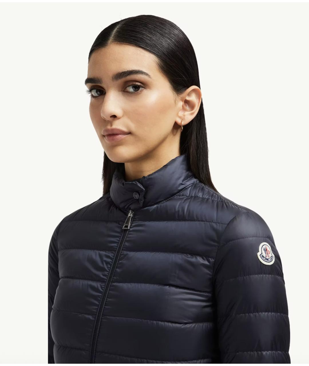 MONCLER Темно-синий пуховик, фото 3