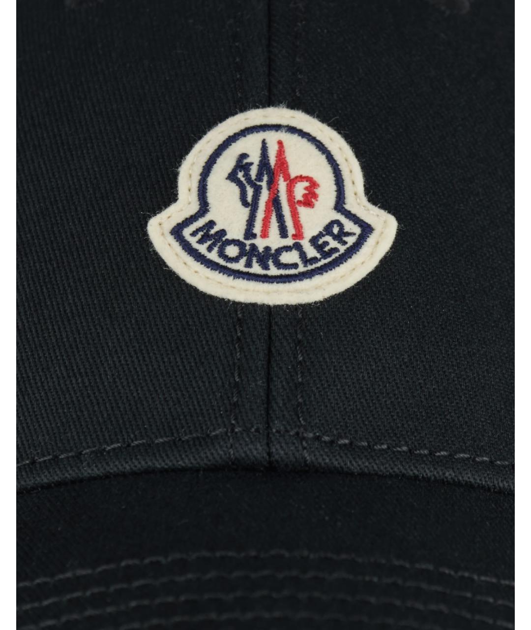 MONCLER Черная кепка, фото 4