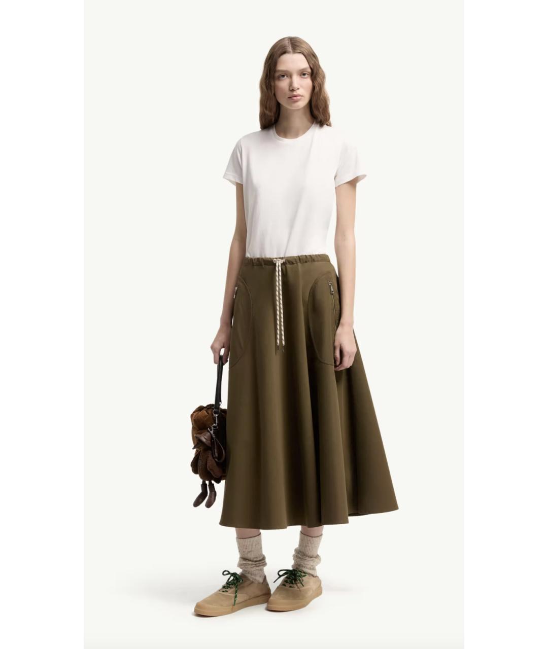 MONCLER Бежевая хлопковая футболка, фото 2