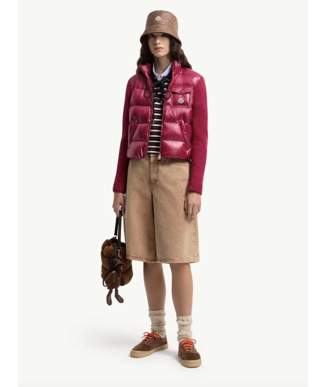 MONCLER Фуксия шерстяной кардиган, фото 2