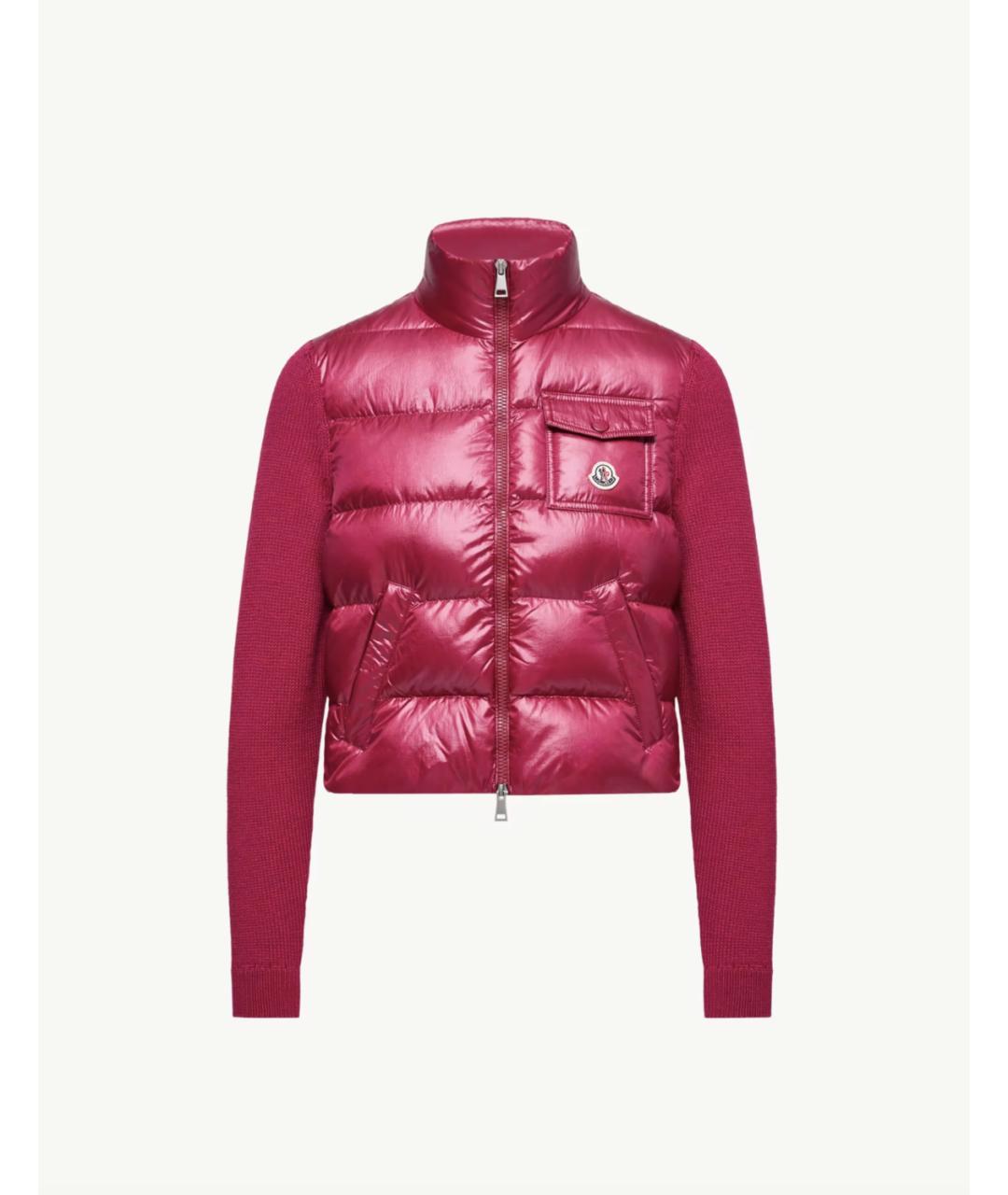 MONCLER Фуксия шерстяной кардиган, фото 6