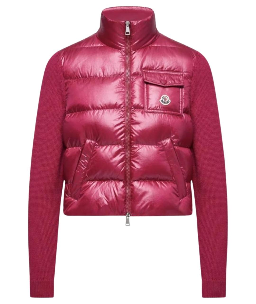 MONCLER Фуксия шерстяной кардиган, фото 1