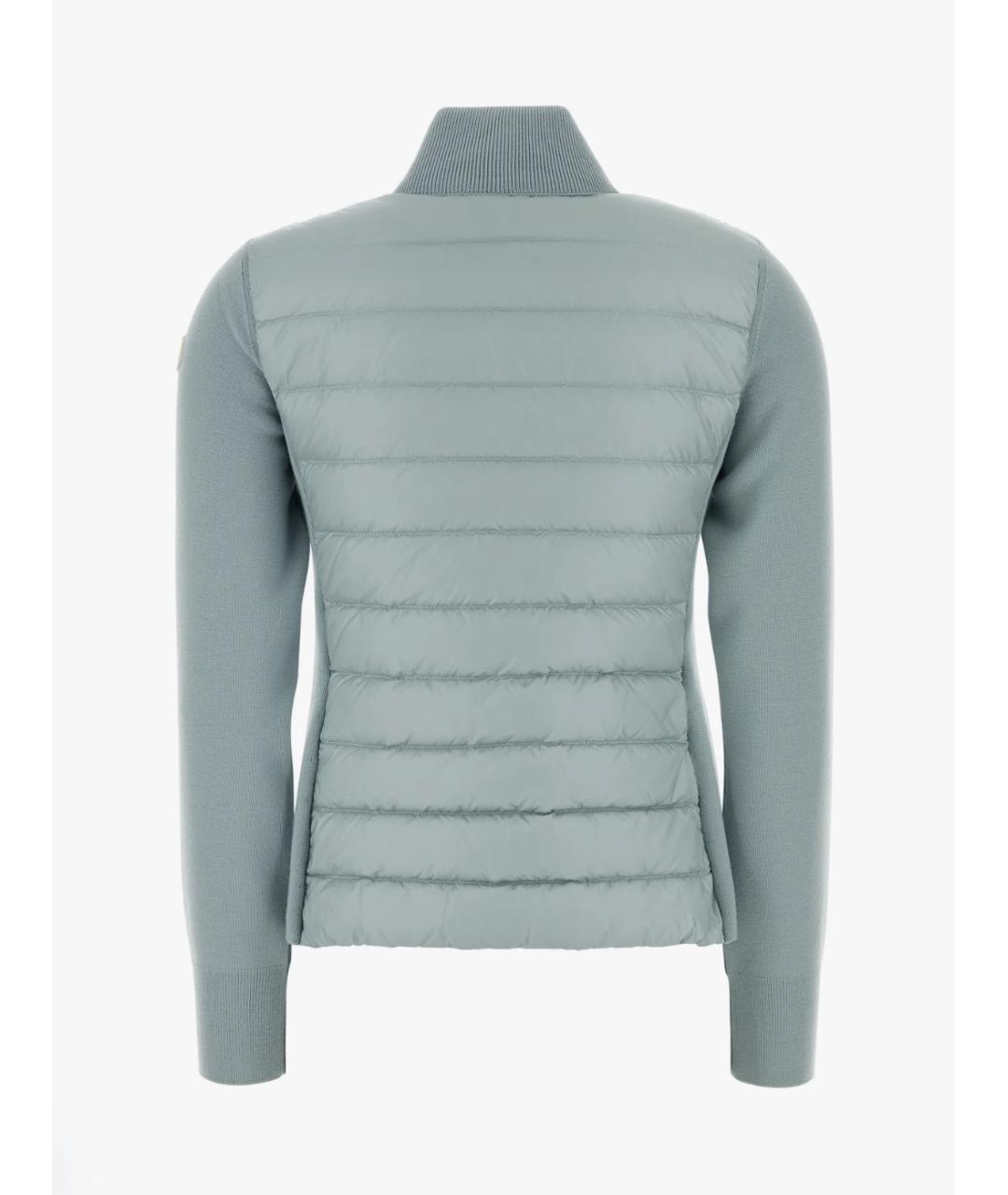 MONCLER Бирюзовый шерстяной кардиган, фото 2