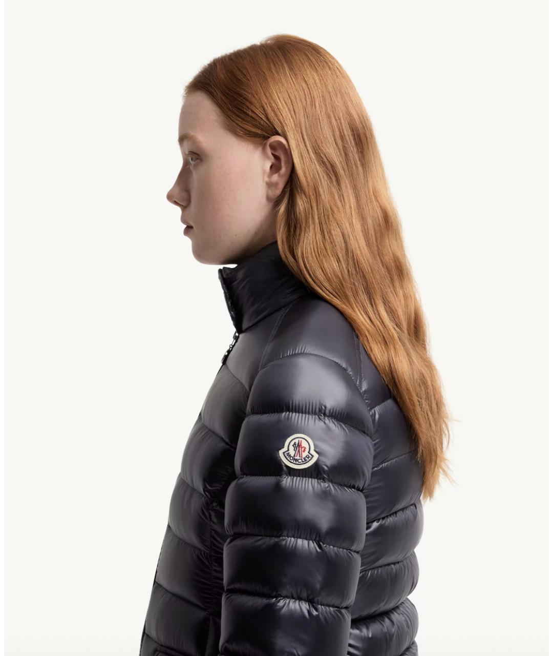 MONCLER Темно-синий пуховик, фото 3