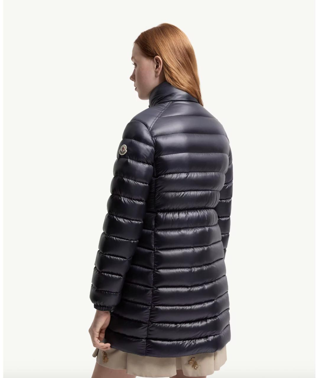 MONCLER Темно-синий пуховик, фото 5