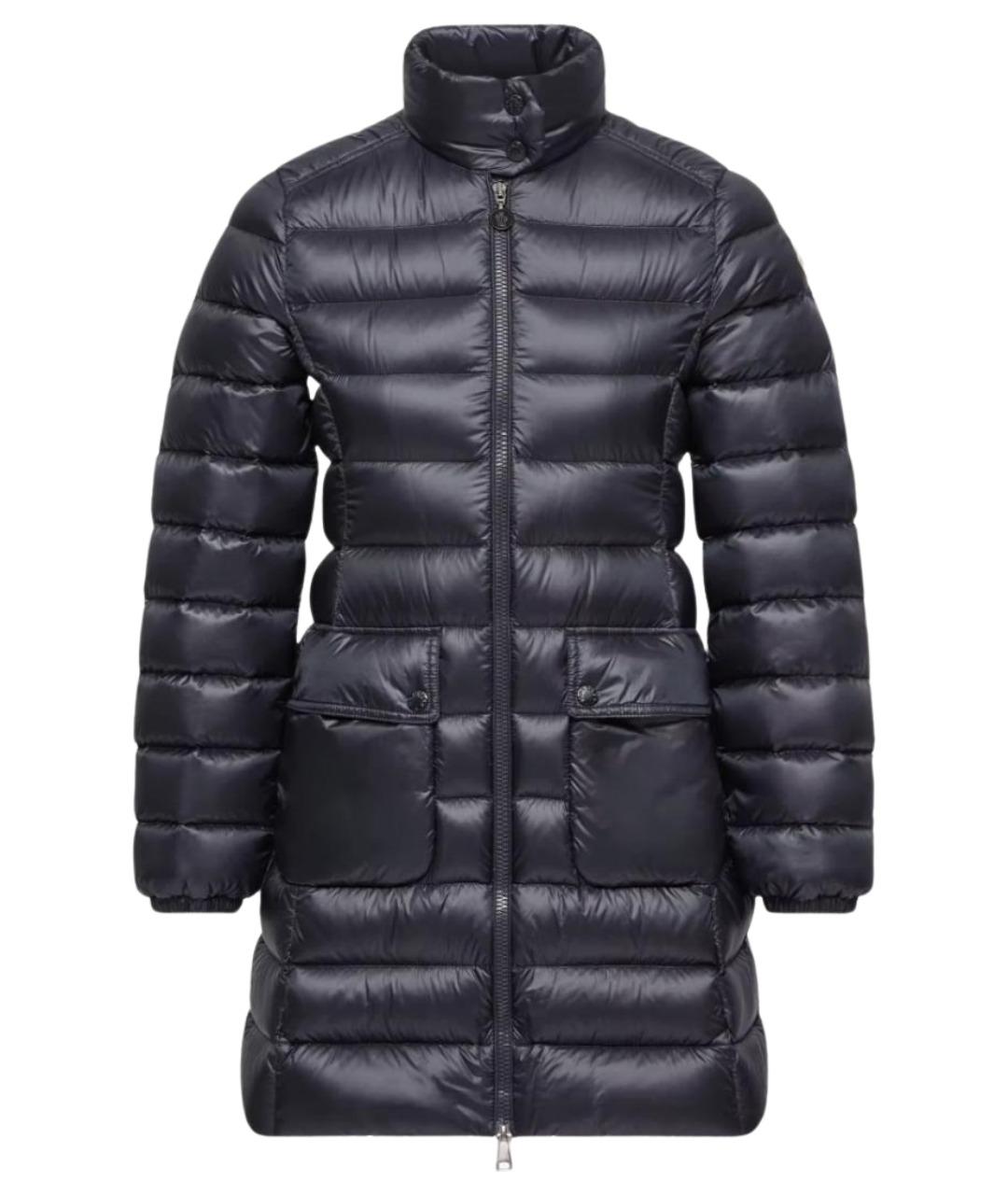 MONCLER Темно-синий пуховик, фото 1