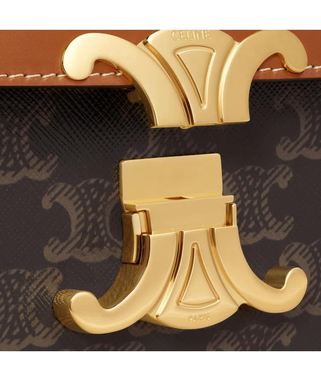 CELINE Коричневая сумка через плечо, фото 4