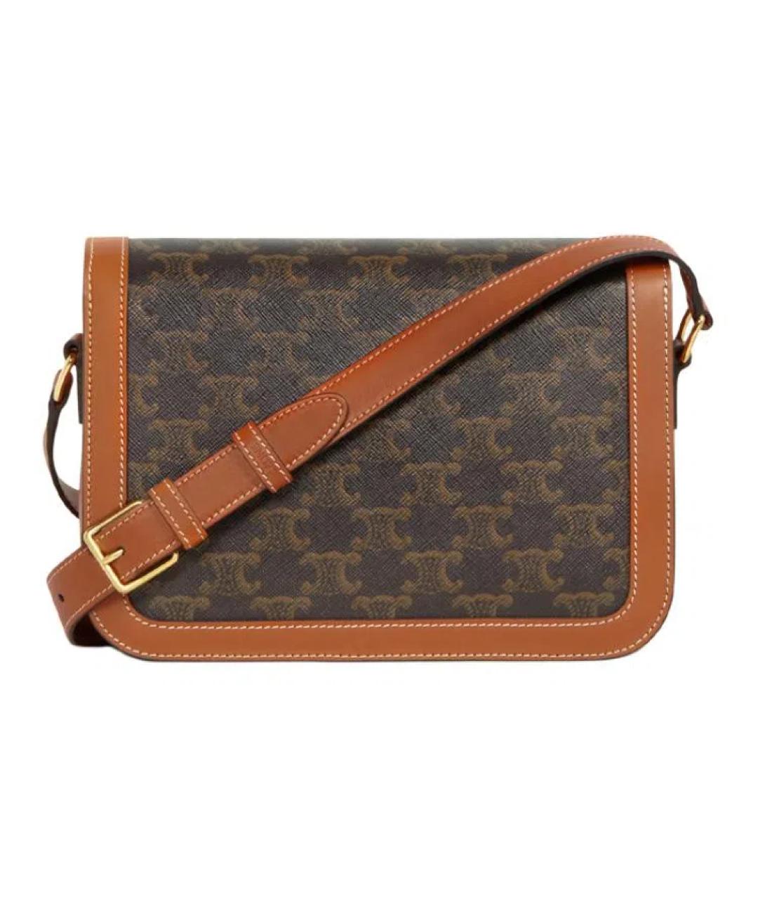 CELINE Коричневая сумка через плечо, фото 3