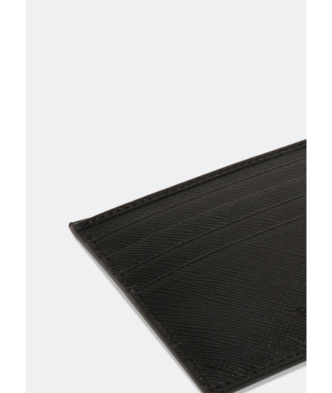 PRADA Черный кожаный кошелек, фото 3