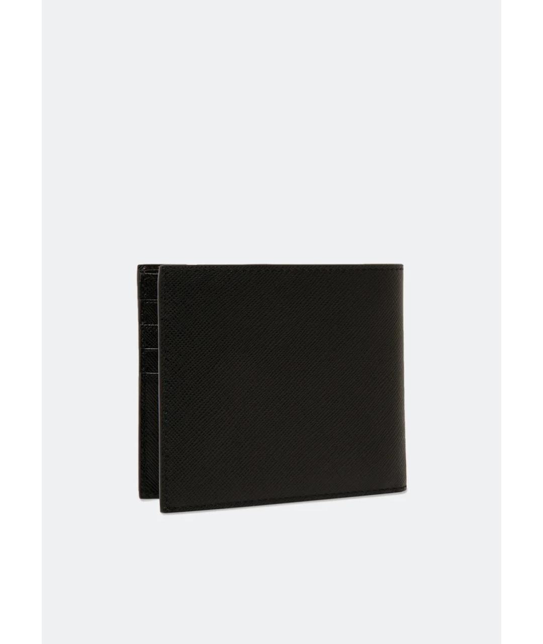 PRADA Черный кожаный кошелек, фото 4