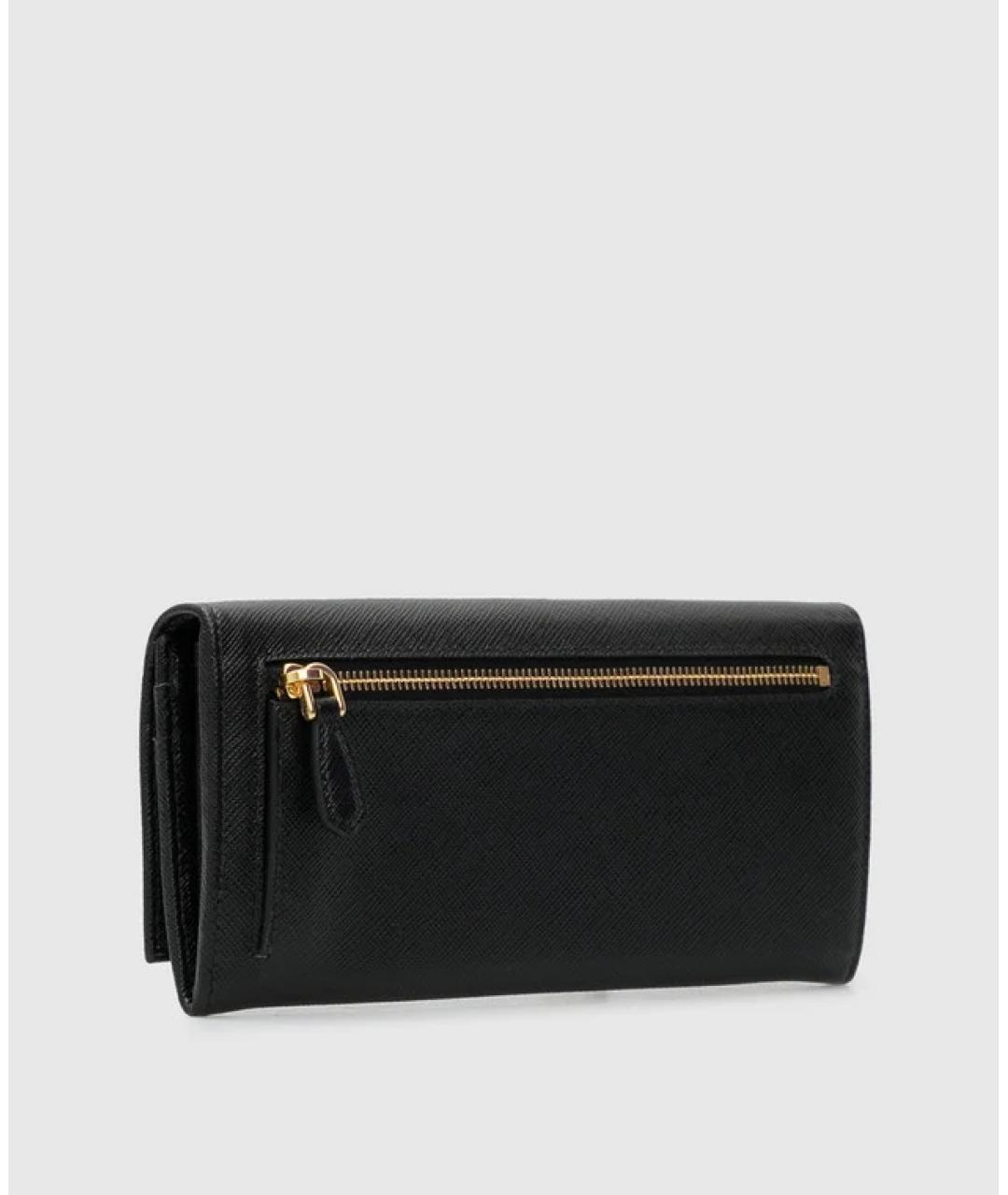 PRADA Черный кожаный кошелек, фото 2